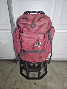 Coleman Peak 1 Frame Backpack Hiking Backpacking Bag Red - Picture 1 of 9