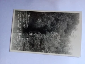 ECHTFOTO RPPC A+2004 TOSENDER FLUSS QUELLE VON JENSEITS DES SEES - Bild 1 von 2