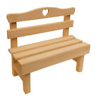 Micro meubles ornements décoration boisée banc en pin mini petite chaise en bois