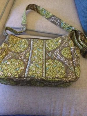 Vera Bradley Maggie Bolso de Mano Sentado en un Árbol Bolso Cartera Pájaros Verdes Bolso de Hombro Foto 1 de 4