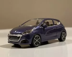 Miniature Norev Peugeot 208 1 bleu 1/64 1:64 3 inches Voiture Neuf sans boîte - Bild 1 von 5