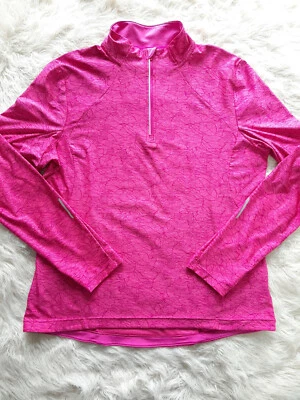 Sudadera para correr Mondetta rosa manga larga media cremallera talla XL Foto 1 de 4