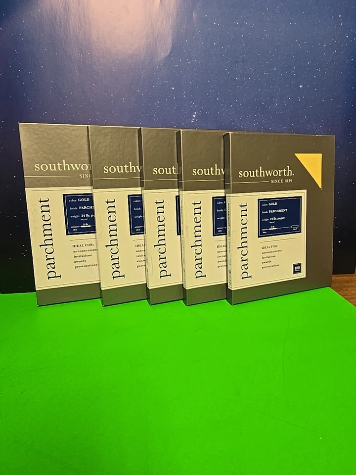 Papel pergamino Southworth Gold 24 lb 100 hojas Foto 1 de 2