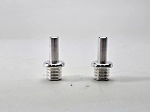 2010-2015 Camaro Chevy Chevrolet Upper Door Lock Bezel Pins Studs Pair Satin SS - Picture 1 of 2