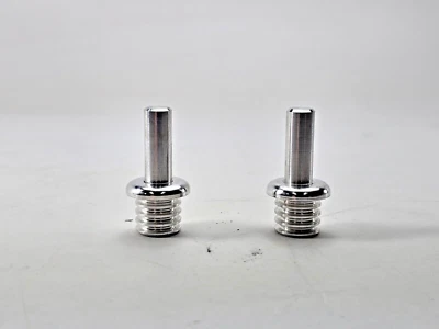 Camaro Chevy Chevrolet 2010-2015 bloqueo de puerta superior bisel pasadores par de pernos satinado SS Foto 1 de 2