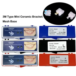Mini soporte de cerámica para ortodoncia dental Roth/MBT 018/022 ranura 3 4 5 ganchos - Imagen 1 de 29