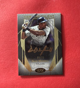 DAVE WINFIELD 2022 Topps Tier One Gold Ink Auto 8/25 Yankees Free Shipping!!!!!!