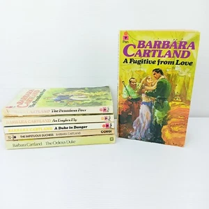 6 x Vintage Barbara Cartland Novels Romance Small Paperback Books Lot Bundle - Bild 1 von 7
