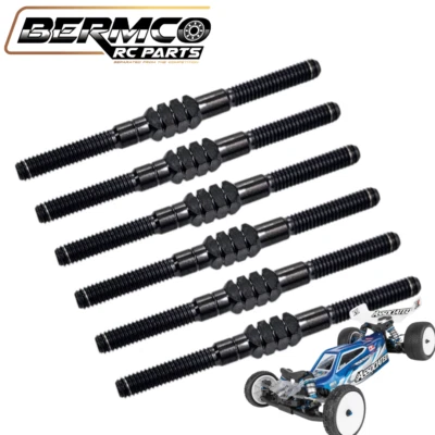 Bermco RC Parts BB Titanium Turnbuckle Kit 3.5mm Black Team Associated B7 B7D - Image 1 of 4