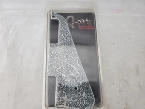 Q-Parts 3D Les Paul Pickguard Dirty Metal Silver - Picture 1 of 7