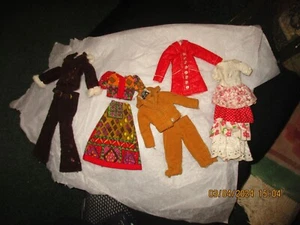 5 OUTFITS Hasbro Doll World of Love Dawn Doll Era 70s Doll Clothes - Picture 1 of 3