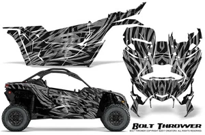 CAN-AM BRP MAVERICK X3 CREATORX GRAPHICS KIT DECALS BOLT THROWER SILVER - Picture 1 of 1