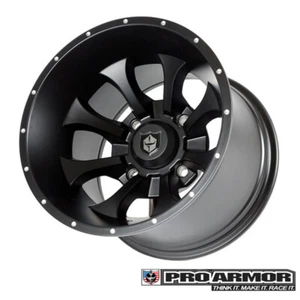 Pro Armor Knight Wheels Dunes 15x10 (137) Can-Am Maverick X3 Black CA1510KNBL - Picture 1 of 4