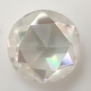 Round Rose Cut 2.93 Ct 9.65 MM VS1 Near White Loose Moissanite Diamond 4 Jewelry