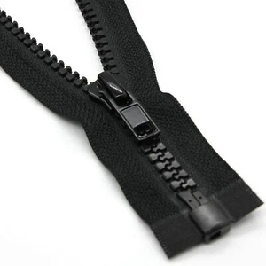 2PCS #5 29 Inch Separating Jacket Zippers for Sewing Coats Jacket Zipper Blac... - Picture 1 of 6
