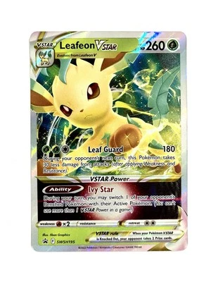 Leafeon VSTAR SWSH195 Sword & Shield Black Star Promo Pokemon TCG Card NM - Image 1 of 2