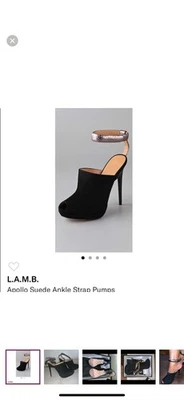 L.A.M.B замшевые каблуки размер 8 - Изображение 1 из 4