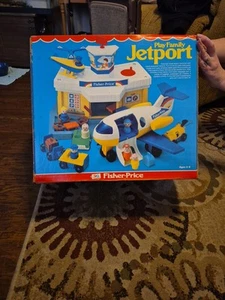 Vintage 1981 Fisher Play Family Little People #933 Jetport Airport with Box - Picture 1 of 6