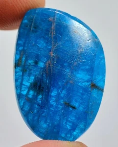 43 Ct 5X22X32 mm Natural Translucent Neon Apatite Fancy Cabochon Gemstone HN-227 - Picture 1 of 1