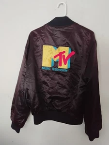 Vintage Mtv Bomber Jacket Xl - Picture 1 of 15
