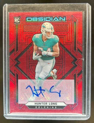 2021 Obsidian Hunter Long Rookie Auto RC Electric Etch Red Flood Auto #2/6 - Image 1 of 2