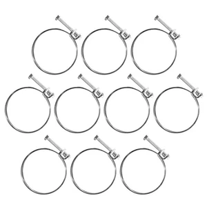 2-1/2 Inch Double Wire Hose Clamp with bolt, 10 PK Adjustable Hose Clamps for... - Bild 1 von 5