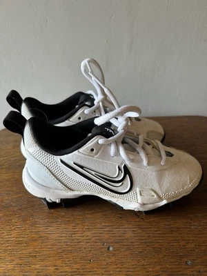 NIKE Juvenil Talla 11 C Botines Blancos Béisbol Fútbol Zapatos Con Cordones FastFlex Foto 1 de 4