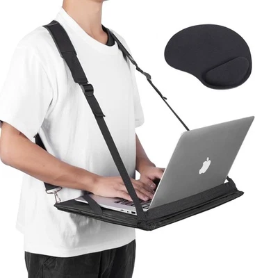 Laptop Harness - Hands Free Portable Wareable Walking Desk for up to 17" Laptop - Image 1 of 4