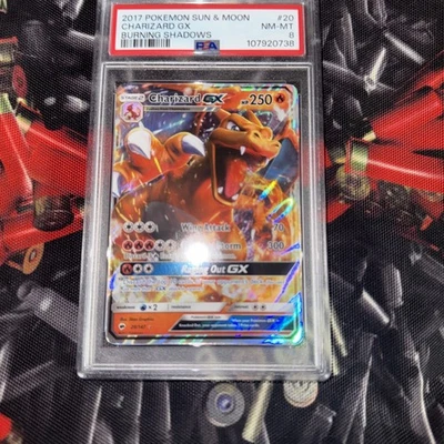 Charizard GX Burning Shadows 20/147 - PSA 8 - Pokemon TCG - Image 1 of 4