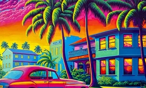 NEW 2025 Puzzlebug MIAMI IN COLOR Jigsaw Puzzle 350 Pieces - Picture 1 of 2