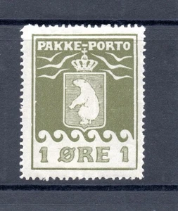 Sello antiguo de oso de hielo de Groenlandia 1915 (Michel PK 4) bonito MLH - Imagen 1 de 2