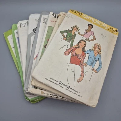 Lot Of 8 Ladies Vintage Patterns Vogue, Simplicity, McCall's Size 10 M - Image 1 of 4