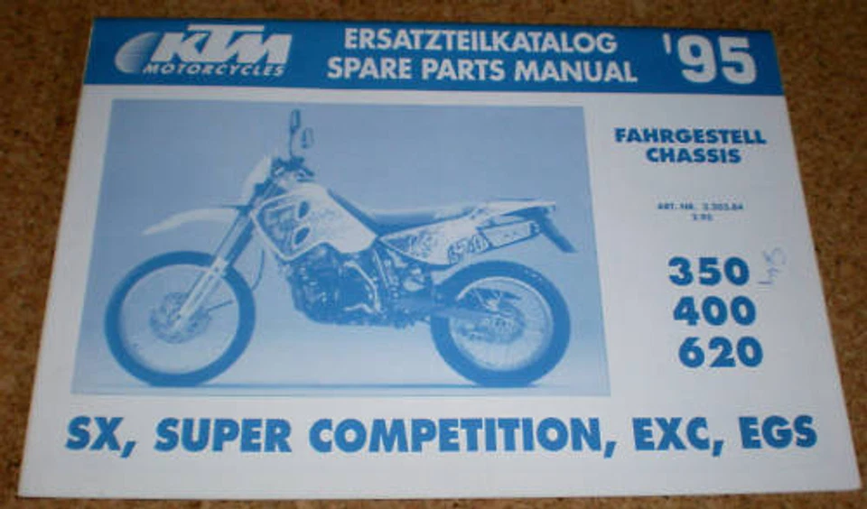 Catalogo Ricambi / Elenco Parti KTM 350 / 400 / 620 - Telaio - Dal 1995 - Immagine 1 di 1