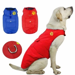 Winter Pet Dog Vest Jacket Warm Waterproof Clothes Padded Puppy Coat Small Large - Picture 1 of 16
