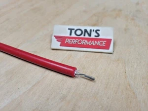 Universal 8mm Red silicone SOLID WIRE CORE SPARK PLUG WIRE by the foot 0 ohms/ft - Picture 1 of 2