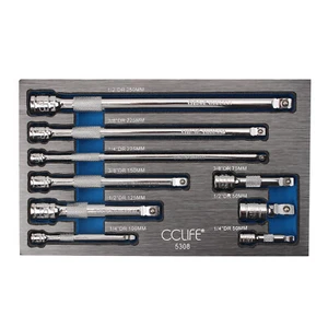 9tlg KippVerlängerung 1/4" 1/2" 3/8" Ratsche Verlängerung Steckschlüssel Adapter - Bild 1 von 9