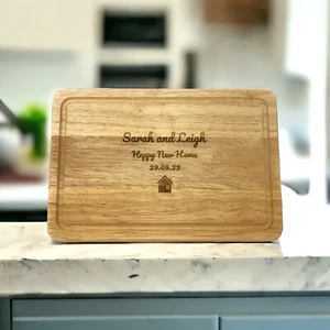 Tagliere carne in legno personalizzato con scanalatura succo inciso nuovo regalo casa - Foto 1 di 7