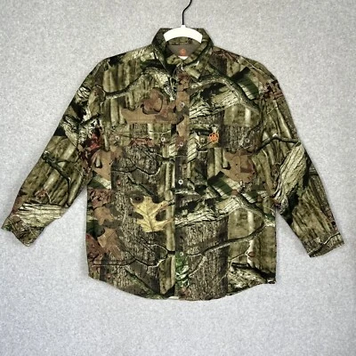 Game Winner Camouflage Button Down Roll Tab Shirt Youth Size L - Image 1 of 4