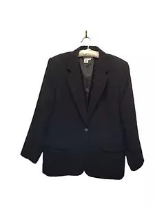 Jennifer Moore Petites Ladies Black Jacket Size 16P New With Tags - Picture 1 of 4