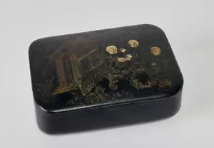 Antique Japanese Meiji Period Lacquered Snuff Box - Picture 1 of 7