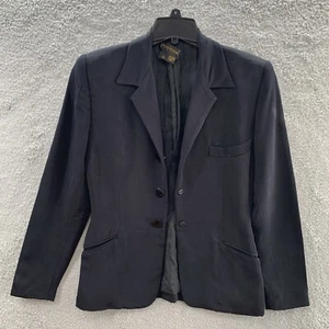 Donna Karan New York Black Label Women’s Button Pockets Blazer Jacket Size 4 - Picture 1 of 16