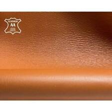 Amber Brown Leather 5-7 sqft Caramel Fabric DOUBLE SIDED AMBER 1296, 0.8mm/2oz