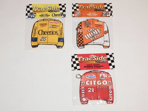 Tracside Home Depot Cheerios Tony Stewart Race Jacket Money Pouch Keychain Lot Cover