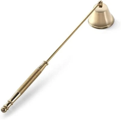 Gold Candle Snuffer 9.5'' Stainless Steel Accessory Extinguisher Put Out Candle - Image 1 of 2