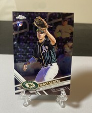 Matt Olson 2017 Topps Chrome Rookie Card #98 RC Atlanta Braves