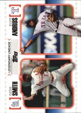 2010 (RANGERS) (CARDINALS) Topps Legendary Lineage #LL54 Ozzie Smith/Andrus