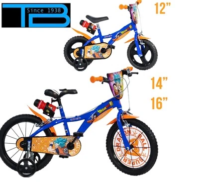 Bici DRAGON BALL 12'' 14'' 16'' Dino Bikes - Immagine 1 di 2