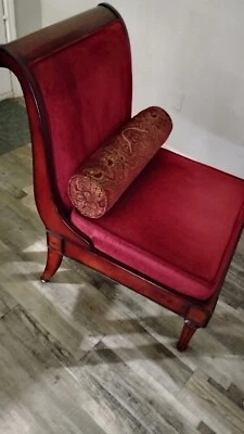 Silla victoriana con respaldo de ala con autmun Foto 1 de 4