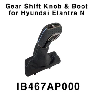 OEM N Line Alcantara Gear Shift lever Knob & Boot for Hyundai Elantra 2020-2024 - Picture 1 of 2