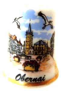 DE A COUDRE DE COLLECTION THIMBLE PORCELAINE OBERNAI - Imagen 1 de 1